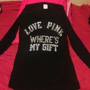 Victoria's Secrets oversized love pink shirt